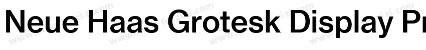 Neue Haas Grotesk Display Pro 75 Bo字体转换